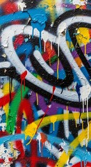 Vibrant Graffiti Art Explosion.