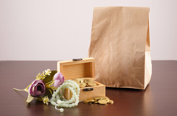 Concept photo of Islamic Riba or forbidden interest or usury