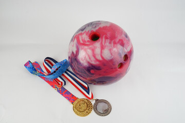 bowling and medal
