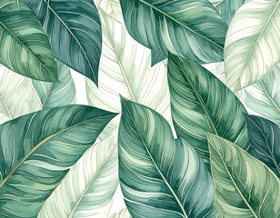 Tropical leaves pattern (1)