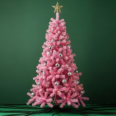 Pink Christmas Tree Decoration.