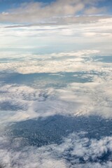 旅客機から撮影した太平洋
