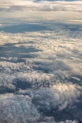 旅客機から撮影した太平洋
