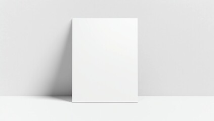 Blank vertical flyer poster. Paper, flyer, brochure mockup template. Blank a3, a4 paper. Mockup scene. Photo mockup with clipping path.