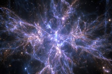 Colorful Nebula In Deep Space