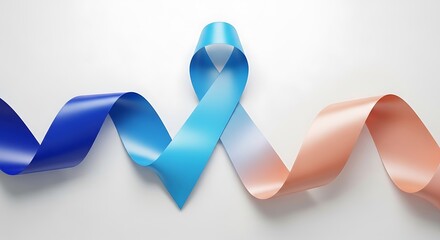 Awareness Ribbons for Cancer Support.
