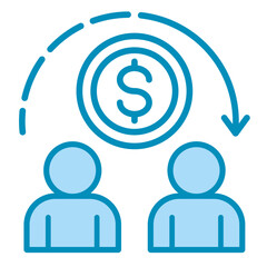 Peer-To-Peer Payment  Icon Set Multiple Style Collection