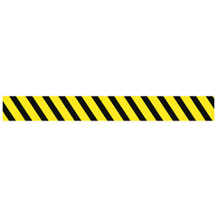 Black and Yellow Striped Tape Caution Safety Barrier for Construction Zones and Hazard Areas