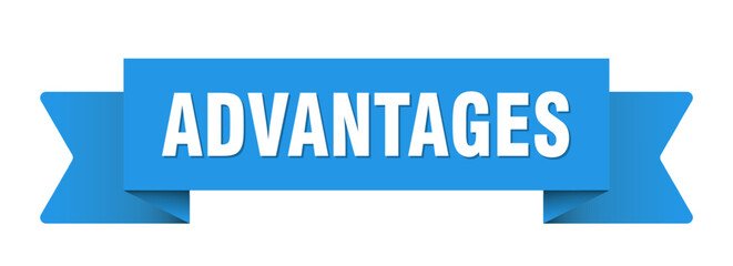 advantages ribbon isolated on transparent background. advantages ribbon