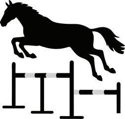 Obraz premium a horse running in a racetrack