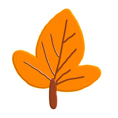 illustration of an orange autumn