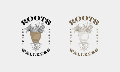 Farmers healthy food. Vintage vector hand drawn illustration. Fresh Vegetables Logo template