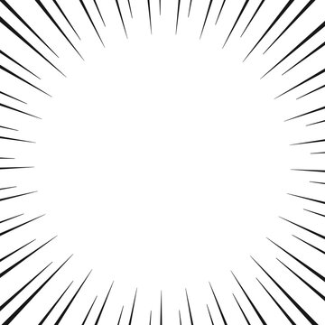 Dynamic radial speed lines burst from the center, creating an energetic and impactful comic book effect for your design projects