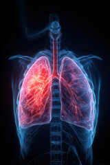 3D medical illustration of human