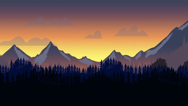 animated cartoon background. looped animation