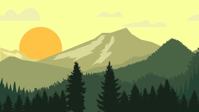 animated cartoon background. looped animation