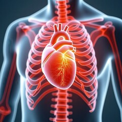 3D medical illustration of human