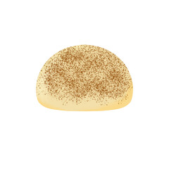Tiramisu Mochi. Delicious Mochi Cream with tiramisu topping. Perfect for food menu