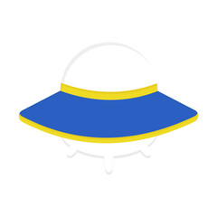 Mysterious Encounter A Graphic Illustration of a UFO Hovering in Outer Space