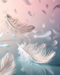 Feather Rain &ndash; Surreal Minimal Dream Photography