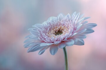 Delicate pastel gerbera, soft focus