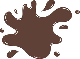 vector illustration of chocolate splash