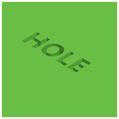 Hole icon 3D