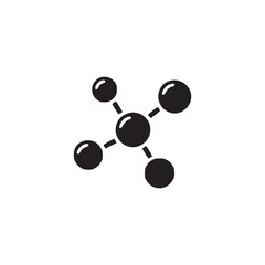Vector art of molecule structure this minimalist vector illustration represents a molecular compound, ideal for scientific, chemical, or educational designs with a clean and modern aesthetic