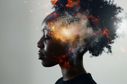 A person with an exploding brain.