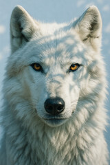 wolf in the snow