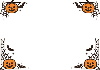 Halloween corner border