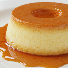 Pudim de leite condensado com calda de caramelo