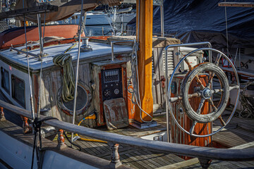 fishing boats and pulleys