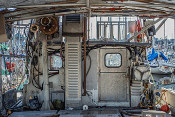 fishing boats and pulleys