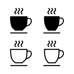 coffee cup icon vector illustration. cup a coffee sign and symbol