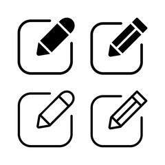 Edit icon vector illustration. edit document sign and symbol. edit text icon. pencil. sign up
