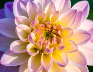 Fototapeta premium Close-up of a vibrant dahlia blossom