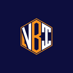 VBI Modern Hexagon Monogram Logo Design – Geometric Lettermark Vector Template