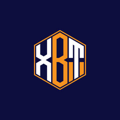 XBT Modern Hexagon Monogram Logo Design – Geometric Lettermark Vector Template