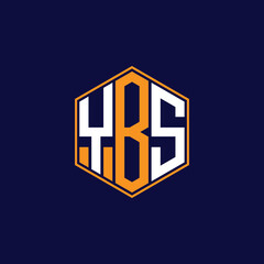 YBS Modern Hexagon Monogram Logo Design – Geometric Lettermark Vector Template