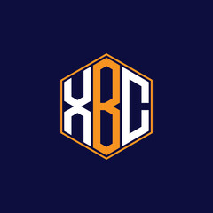 XBC Modern Hexagon Monogram Logo Design – Geometric Lettermark Vector Template