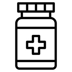 Obraz premium drug bottle icon