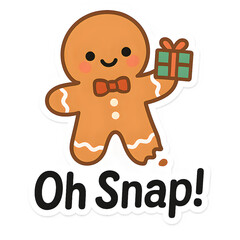 Fototapeta premium gingerbread man cookie
