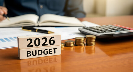 Plan your 2026 budget success with coins and calculator