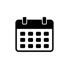 Calendar icon vector for web and mobile app. Calender sign and symbol. Schedule icon symbol