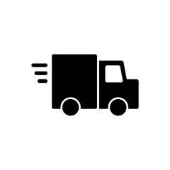 Delivery truck icon vector for web and mobile app. Delivery truck sign and symbol. Shipping fast delivery icon