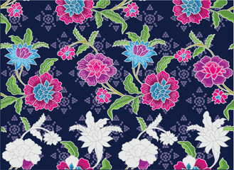 Batik Indonesian: is a technique of wax-resist dyeing applied to whole cloth, or cloth made using this technique originated from Indonesia.