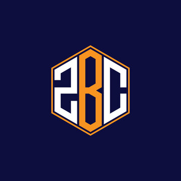 ZBC Modern Hexagon Monogram Logo Design &ndash; Geometric Lettermark Vector Template