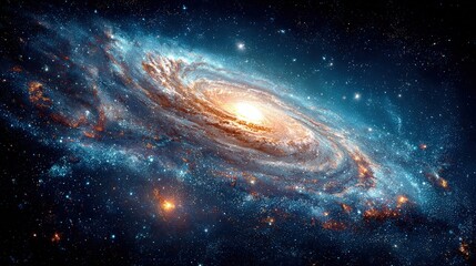 Obraz premium Spiral Galaxy In Deep Space