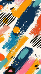 Vibrant Abstract Paint and Line Backgrounds